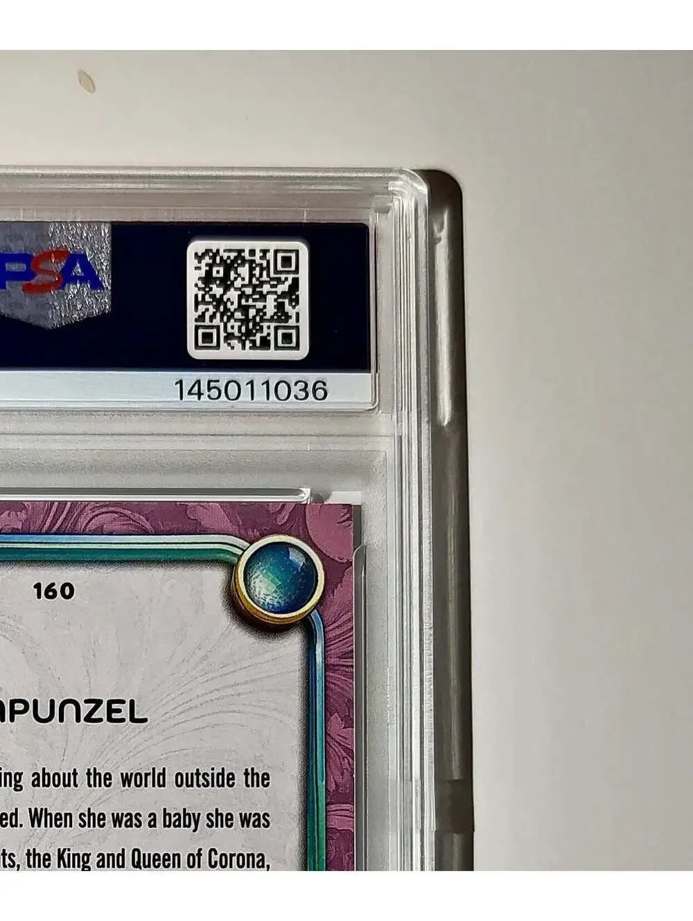 Rapunzel 2025 Topps Disney Cartoon Princess #160 Card Tangled PSA 9 MT